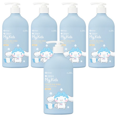 그린핑거 마이키즈 프레쉬 산리오 시나모롤 키즈 로션, 500ml, 5개