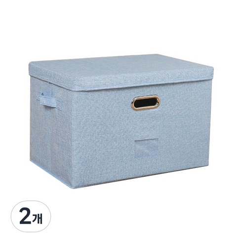 빈테리어 베이직 다용도 수납박스 50 x 35 x 30 cm, type 04, 2개