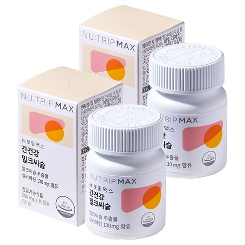 뉴트립 간건강 밀크씨슬 600 mg, 30정, 2개