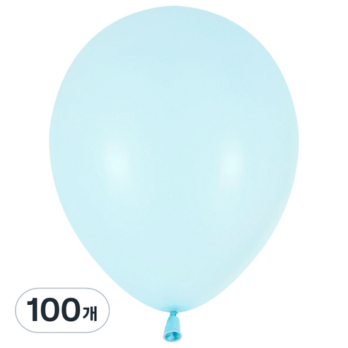 파티팡 마카롱풍선 라운드 30cm, 블루, 100개