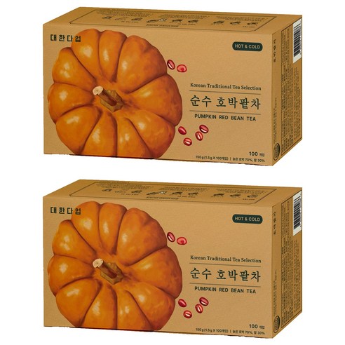 대한다업 순수 호박팥차, 1.5g, 2개, 100개입