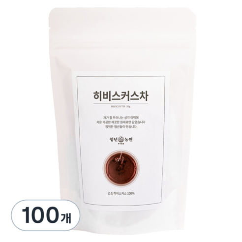 청년농원 저온가공 히비스커스 삼각티백, 1g, 50개입, 18개