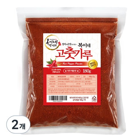 복이네먹거리 베트남고춧가루 김치 찜용, 180g, 2개