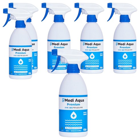 메디아쿠아 살균소독제, 500ml, 6개