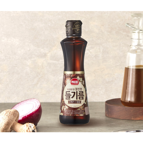 깊고 진한 향으로 식탁을 풍요롭게, 해표 참진한 들기름