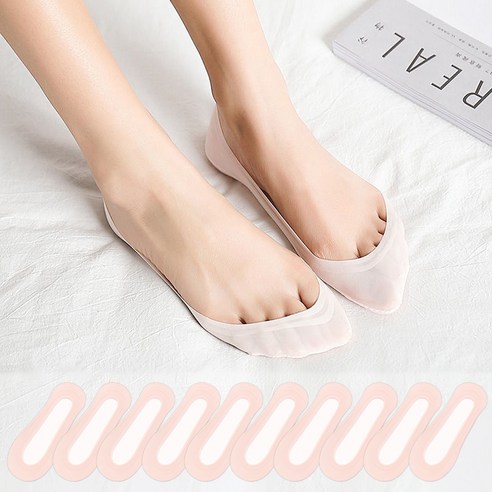 두발로 여성용 아이스 쿨 메쉬 덧신 10켤레