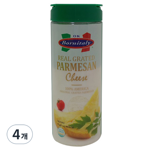 리얼 그레이티드 파마산치즈, 85g, 4개