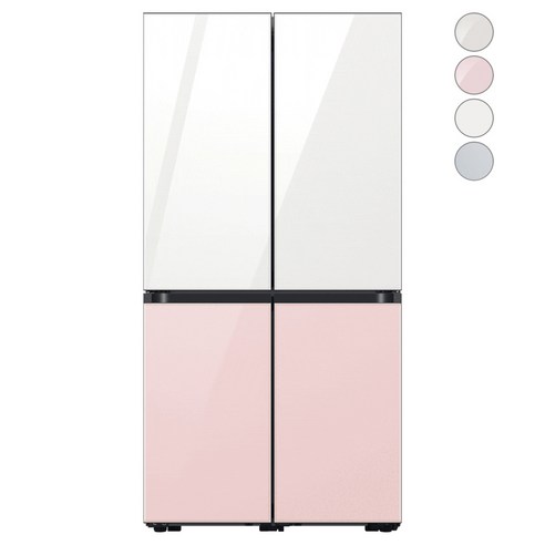 [색상선택형] 삼성전자 비스포크 4도어 키친핏 냉장고 615L 방문설치, RF60B91C3AP