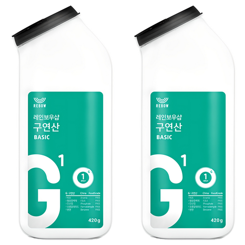 레인보우샵 구연산 베이직 톡톡이, 420g, 2개