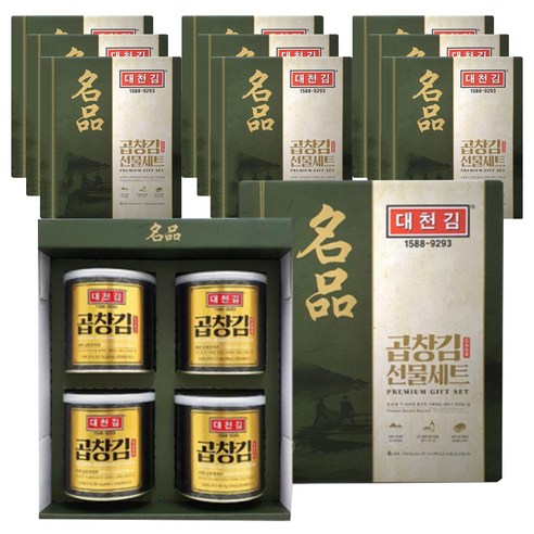 대천김 곱창 캔김 4p, 40개