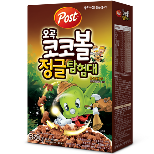 포스트 오곡 코코볼 정글탐험대 시리얼, 550g, 2개