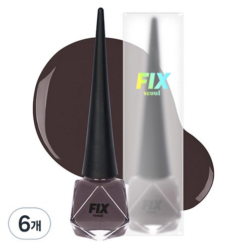 픽스서울 네일라커 매니큐어, 04 가을밤, 8ml, 6개
