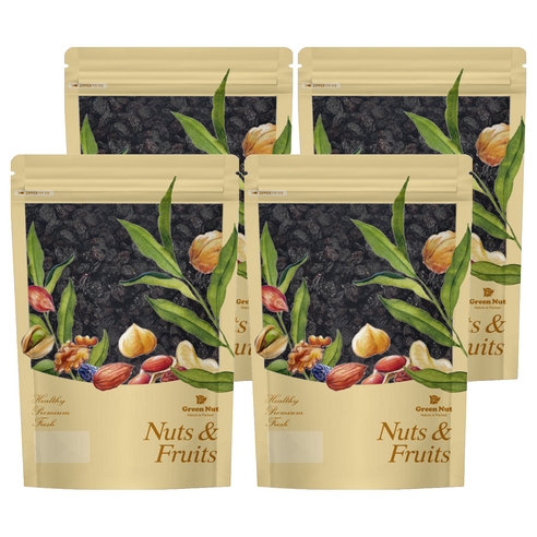 그린너트 너츠 앤 후르츠 점보 건포도, 1kg, 4개