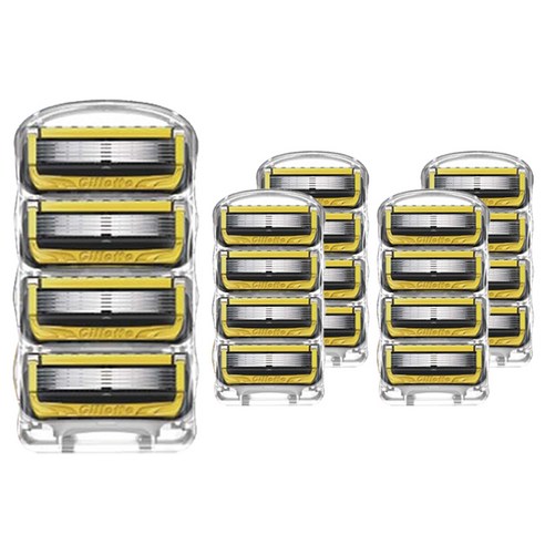 신형 질레트 프로쉴드 옐로우 면도날, 4개입, 5개
