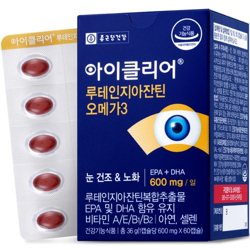 아이클리어 루테인 지아잔틴 오메가3 36g 60정, 1개