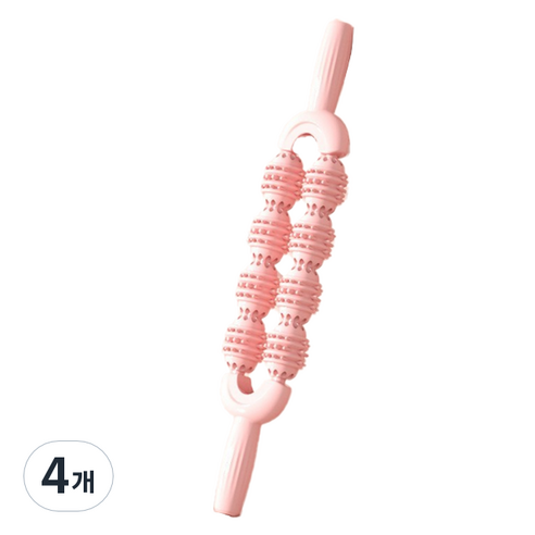 제이케이 2 x 4 롤러 건강스틱, 4개, 핑크