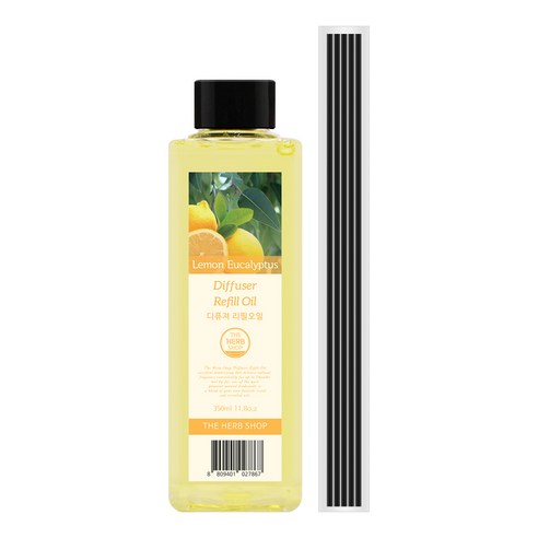 더허브샵 디퓨저 리필 오일, 레몬 유칼립투스, 350ml