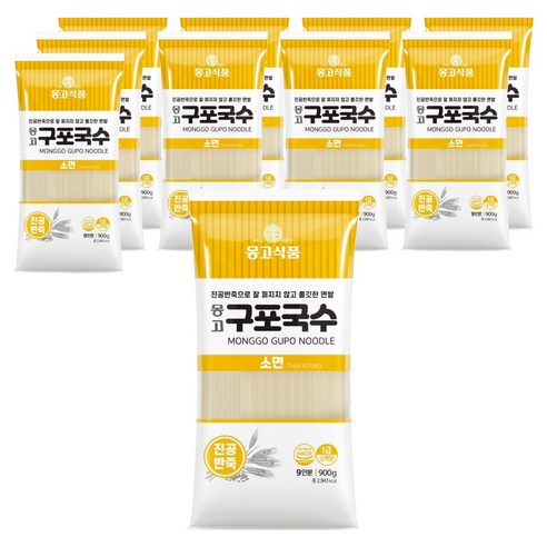 몽고식품 구포국수 소면, 900g, 10개
