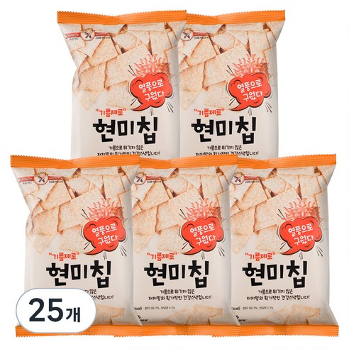 기름제로현미칩 국산, 60g, 25개