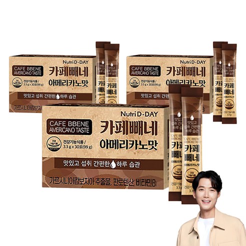 뉴트리디데이 카페빼네 아메리카노맛, 99g, 3개