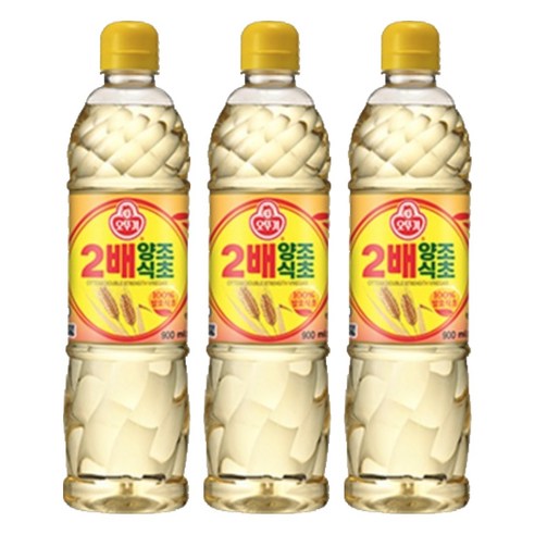 오뚜기 2배 양조식초, 900ml, 3개