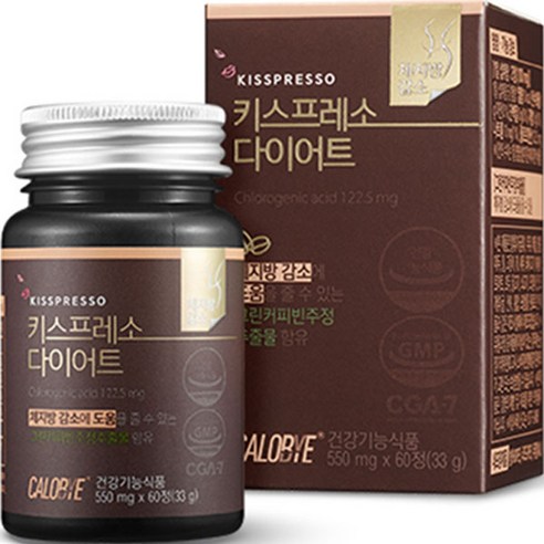 칼로바이 키스프레소 다이어트 보조제 33g, 60정, 1개