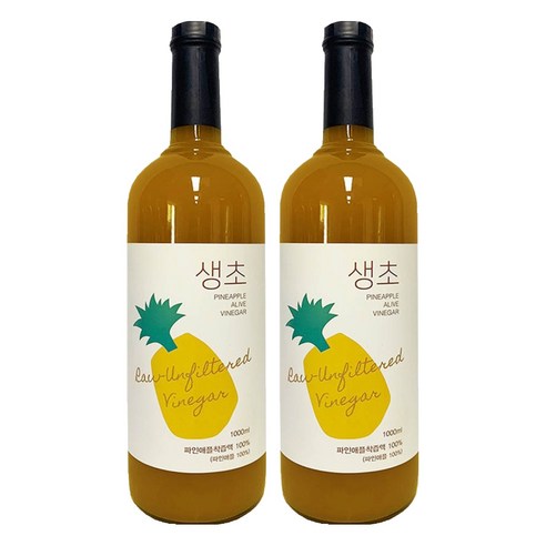 생생초 생초 파인애플, 1L, 2개