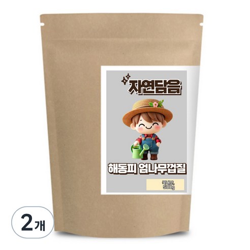 자연담음 해동피 엄나무 껍질 국내산, 500g, 2개