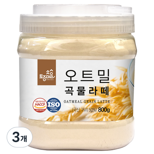 토종마을 오트밀 곡물라떼분말, 800g, 1개입, 3개