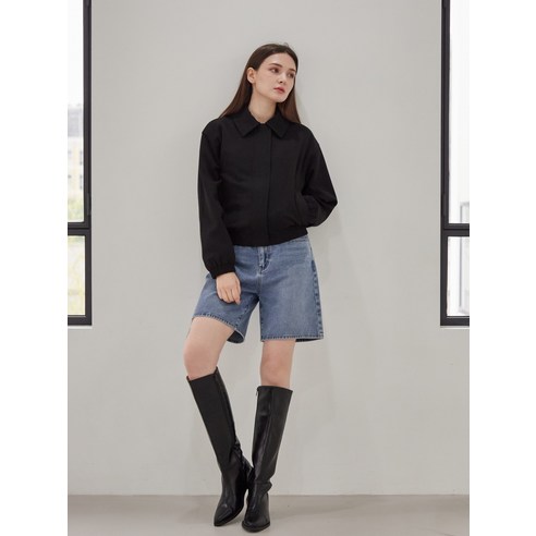 겨울철에 스타일과 편안함을 위한 세련된 ELLE PARIS 여성 봄버 자켓