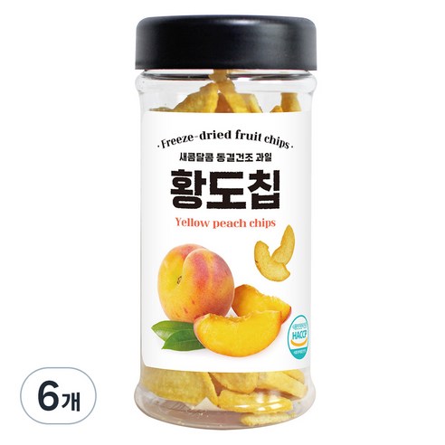 미다몰 동결건조 황도칩, 6개, 70g