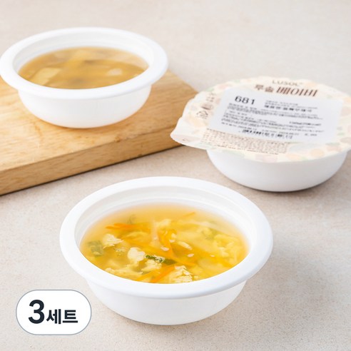 루솔 유아식 6단계 후기반찬 야채국 세트 (냉장), 450g, 3세트