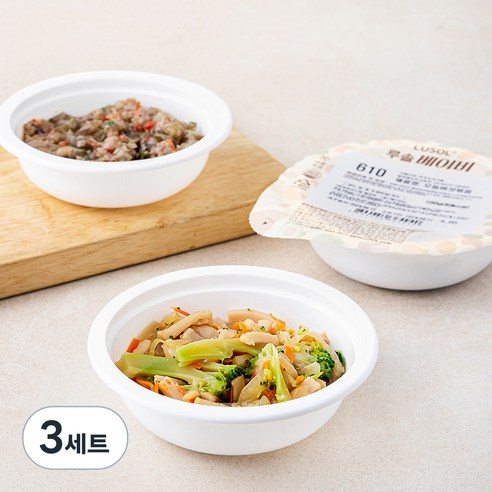 루솔 유아식 6단계 후기반찬 볶음세트 (냉장), 300g, 3세트