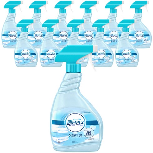 페브리즈 상쾌한향 섬유탈취제 본품, 900ml, 12개