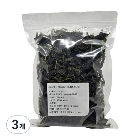 약초보은 국내산 취나물, 100g, 3개