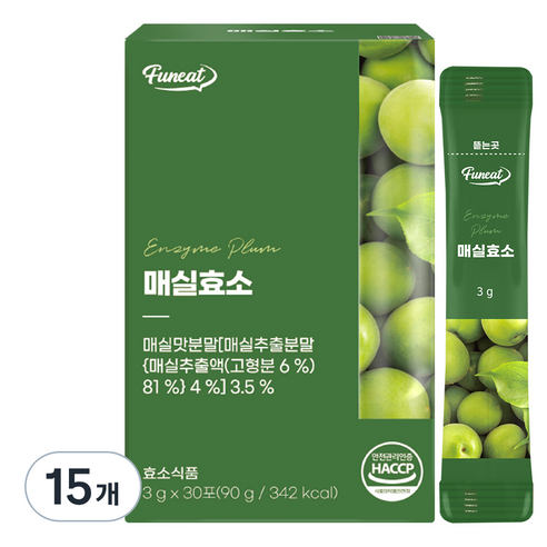 퍼니트 매실효소 30p, 90g, 15개