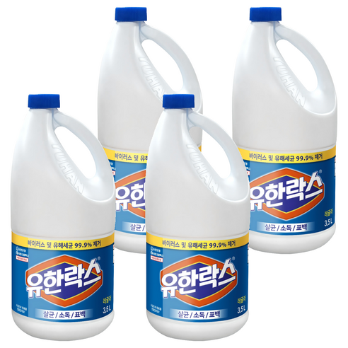 유한락스 레귤러, 3.5L, 4개