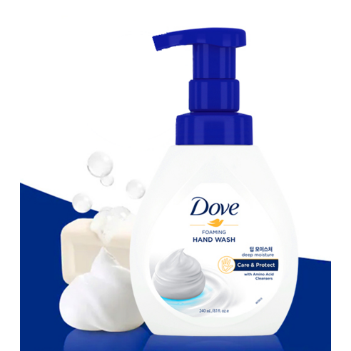 촉촉한 거품으로 손을 감싸는 행복, 도브 포밍 핸드워시 딥 모이스처