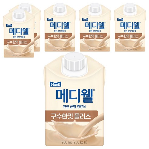 메디웰 구수한맛 플러스 영양식, 200ml, 6개