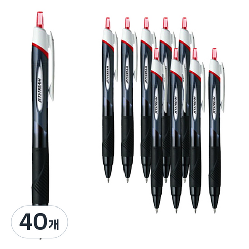 제트스트림 유성볼펜 1.0mm SXN-150-10, 레드, 40개