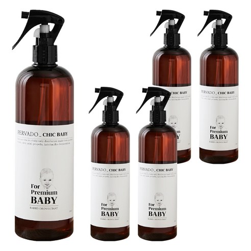 페르바도 칙베이비 아기소독제 토이클리너 살균스프레이, 500ml, 5개