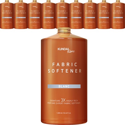 쿤달 초고농축 섬유유연제 블랑향 본품, 1580ml, 10개