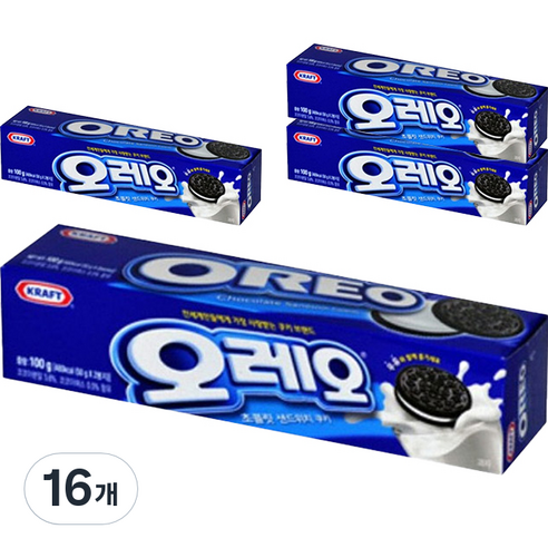 동서 오레오 화이트 샌드위치 쿠키, 100g, 16개