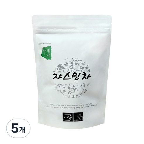 산해랑 중국 명차 자스민차, 80g, 5개