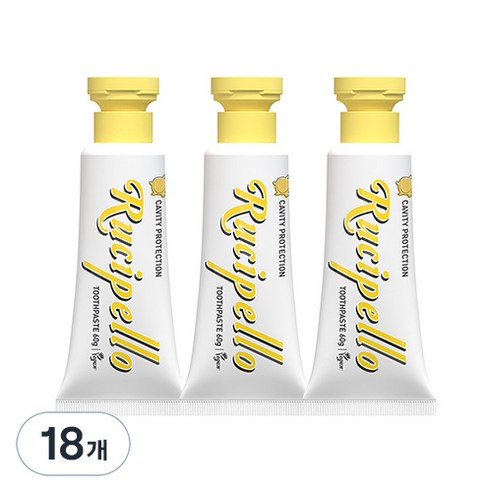 루치펠로 멜레멜레 어린이 저불소 치약, 60g, 18개