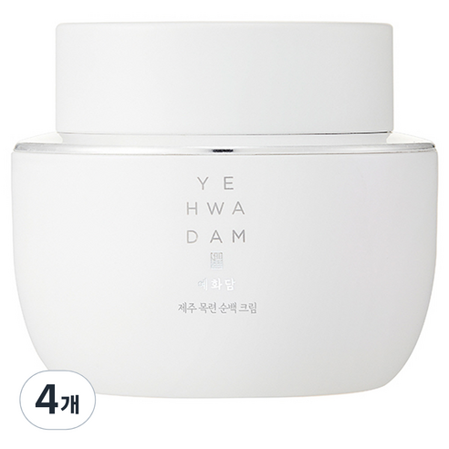 더페이스샵 예화담 제주 목련 순백 크림, 50ml, 4개