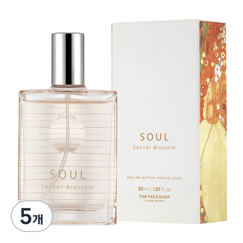 더페이스샵 소울 시크릿 블라썸 오드 퍼퓸, 30ml, 5개