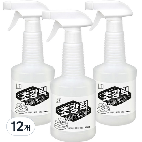 생활공식 초강력 욕실청소세제, 600ml, 12개
