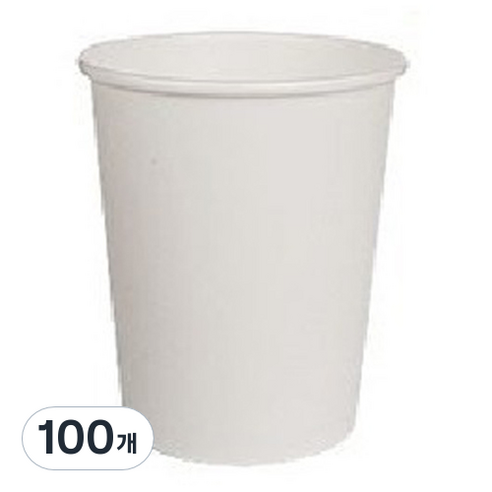 무지 종이컵 240ml, 1개입, 100개