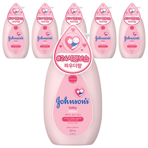 존슨즈베이비 로션 핑크, 500ml, 6개